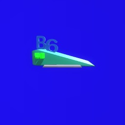 Blue 6 door stop