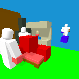 One guy protecting the bed