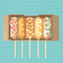 Corn dog for a friend!