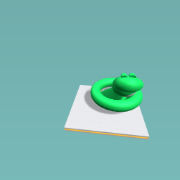 The frog in the pond