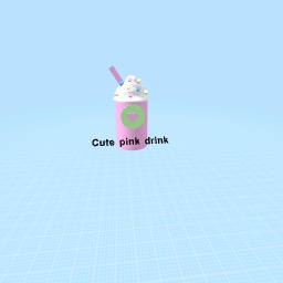Cute pink drink