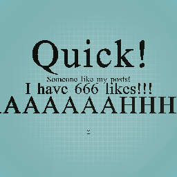 QUICK!!! Get rid of the 666!!!!!!!!!!