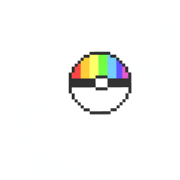 rainbow poke ball
