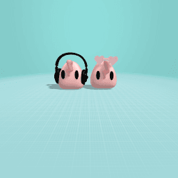 Me as blob with my sister s u n s e t - k u n!