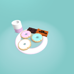 Donuts with choco bar