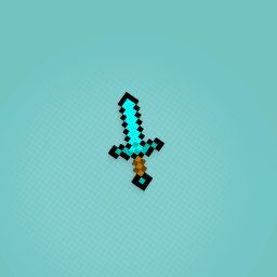 Mincraft diamond sword