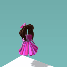 a dress and a hair