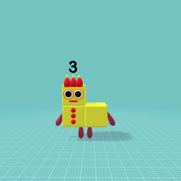 Numberblock 3 (Step Squad Facing Right)