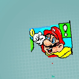 Mario pixel by satantgelendairydevil
