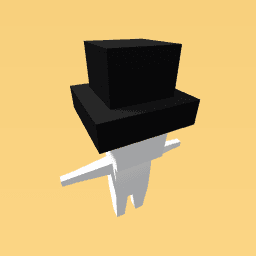 top hat with hair