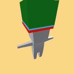 Red blue and green hair