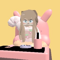 strawberry gaming girl