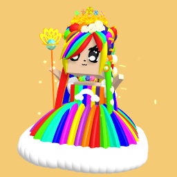 rainbow queen outfit