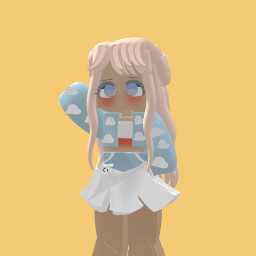 Cute blue girl softie