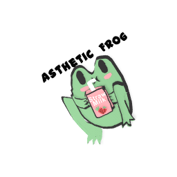 asthetic frog