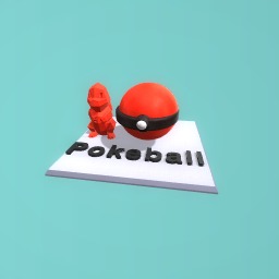 Poke ball and charmander