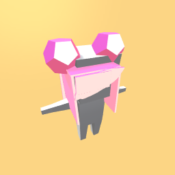 Pink bubble gum hair