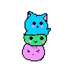 Cute icecream cat
