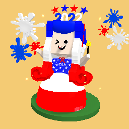 New Year USA girl