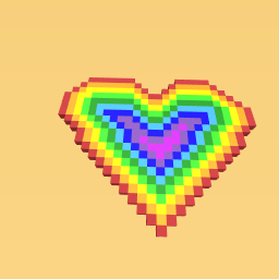 The rainbow heart