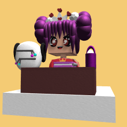 Prinncess rose at school with her hair dyed purple