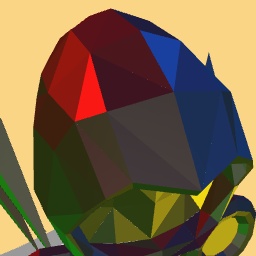 Black and rainbow dominus