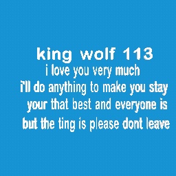please king wolf T-T