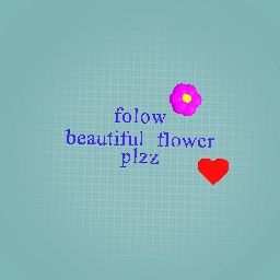 follow beautiful flower plzz