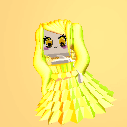 Golden neon girl