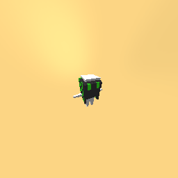 Black and green hair