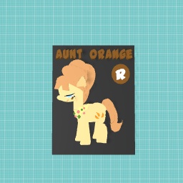 My little pony card aunt orange :3