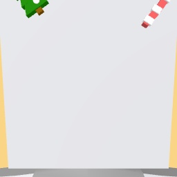 Xmas tree and candy cane