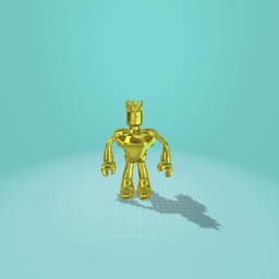 golden king statue