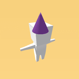 Purple cone hat