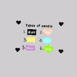 Types of peeps