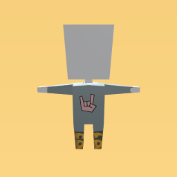 crazy grey outfit with smily boots