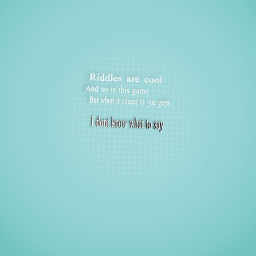 Another riddle
