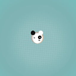 Cute panda cookie