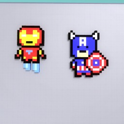 IronMan and CaptianAmerica Avengers PixelArt