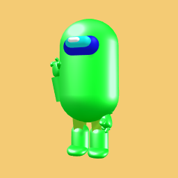 AMONG US LIGHT GREEN