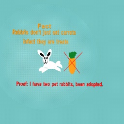 Rabbits don't go crazy for carrots!