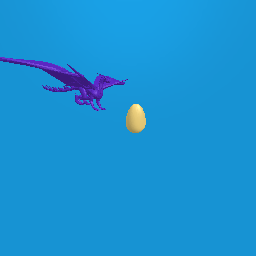 Dragon protecting egg