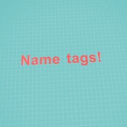 Customisable name tags!!! Now in store