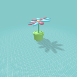 Cute blue and pink flower!