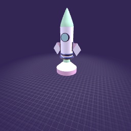 Super duper pastel rocket