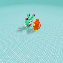 lion and alien are fhiting