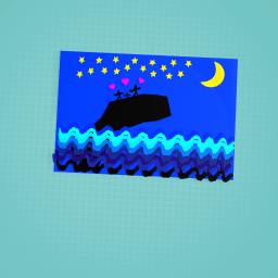 Family by the moonlight