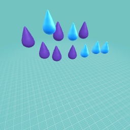 Blue and purple rain
