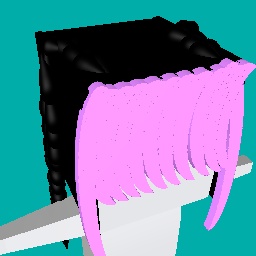 Black pink hair