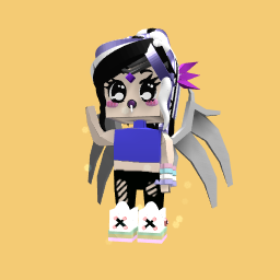 Purple black and white